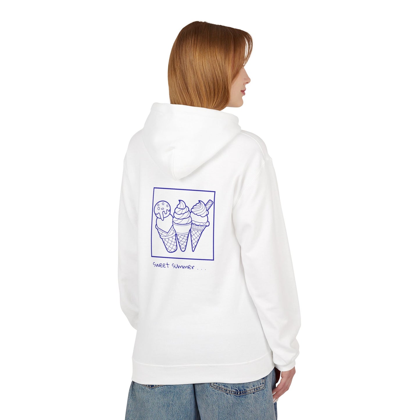 Hoodie — Sweet Summer Ice Cream Cone Graphic Pullover