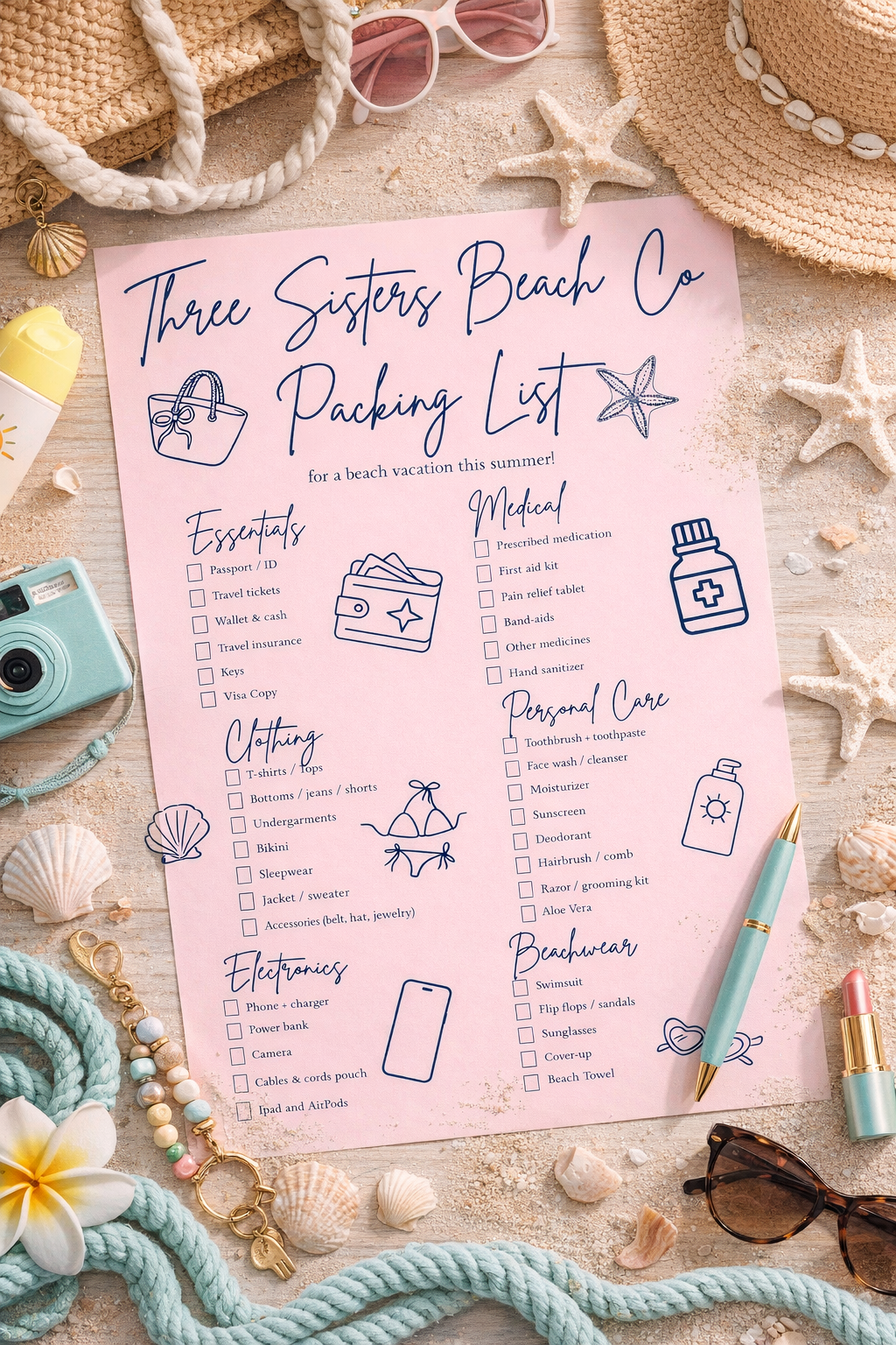Beach Trip Packing Checklist