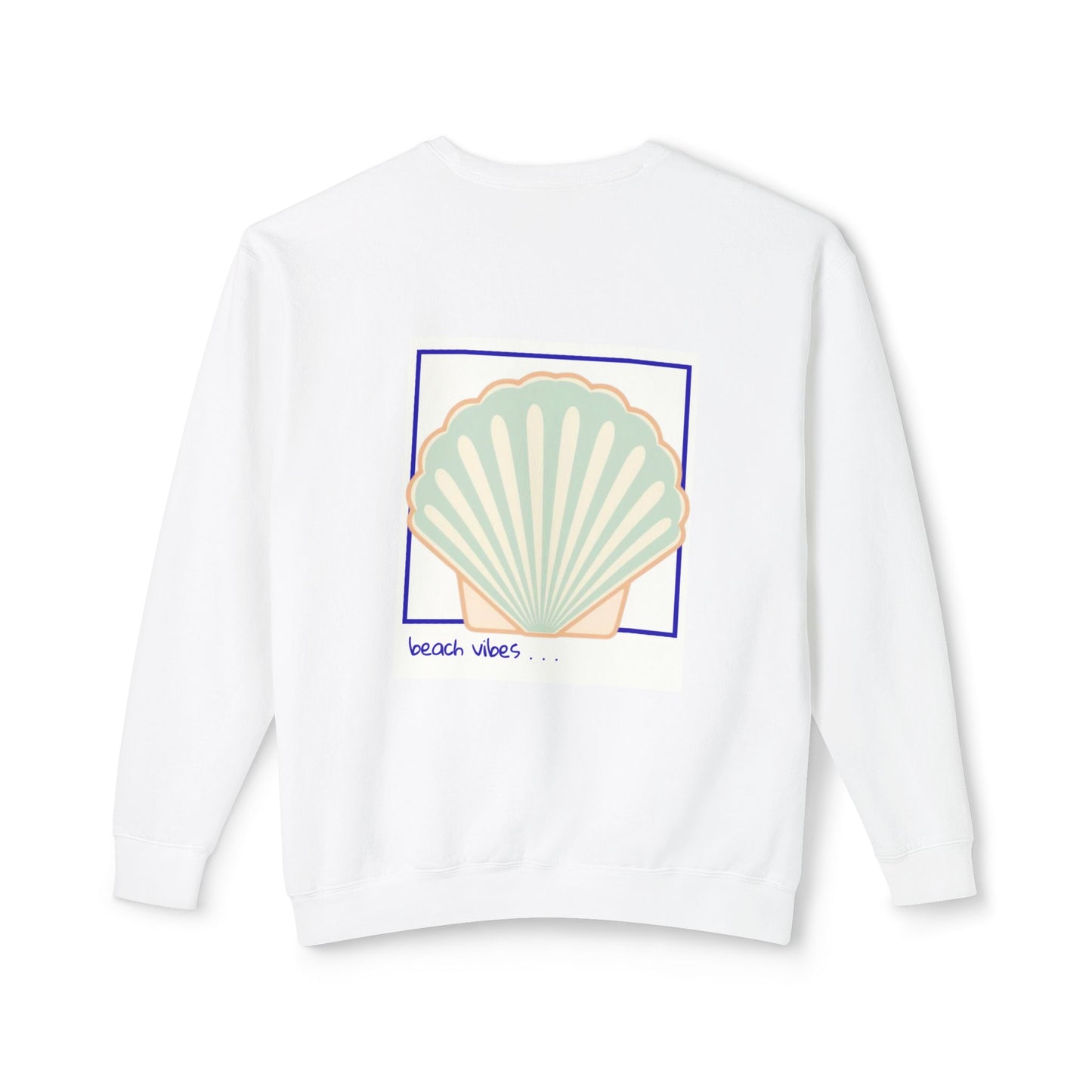 Beach Vibes Shell Sweatshirt — 'Beach Vibes' Graphic Crewneck