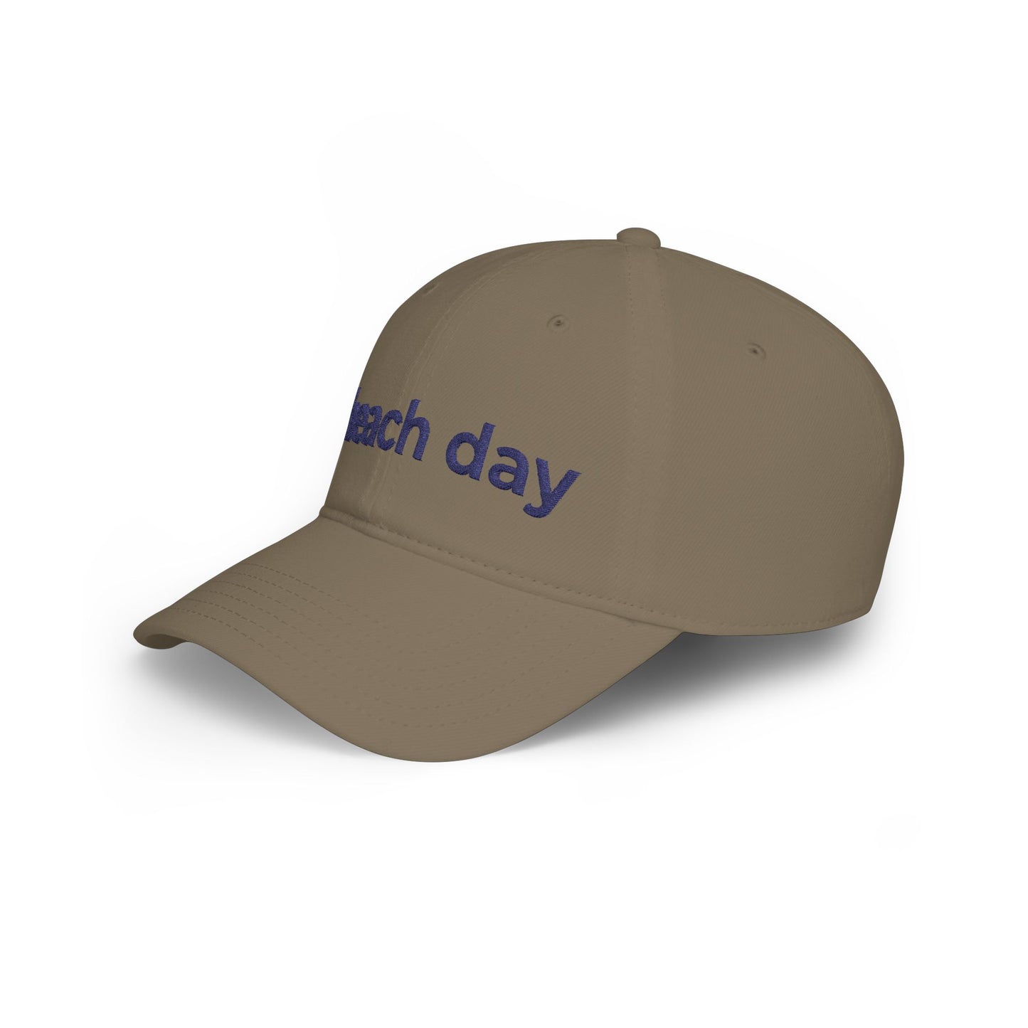 Beach Day Embroidered Baseball Cap — Casual Sun Hat for Summer, Beach Trips & Vacation
