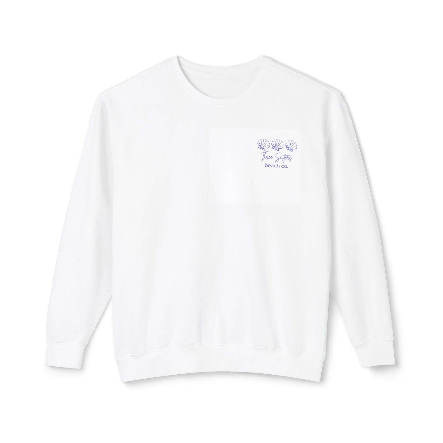 Beach Vibes Shell Sweatshirt — 'Beach Vibes' Graphic Crewneck