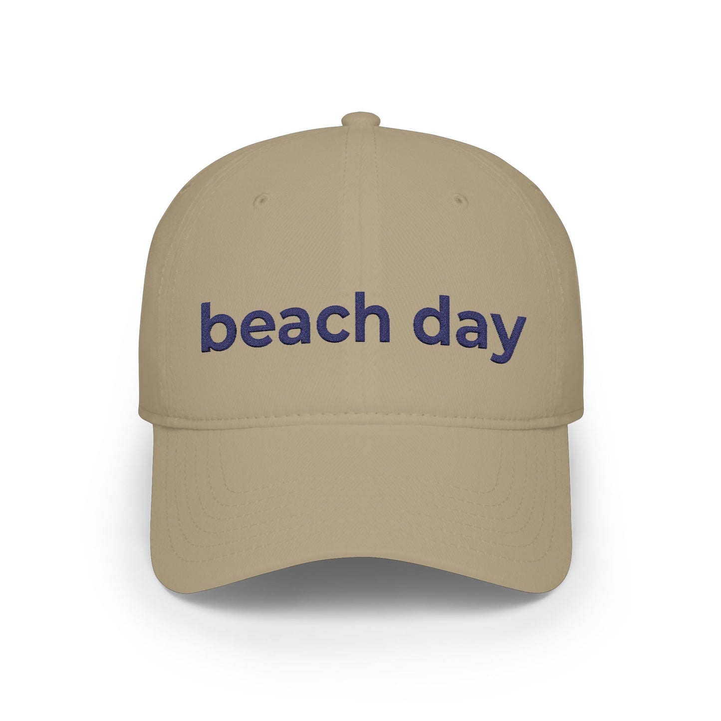 Beach Day Embroidered Baseball Cap — Casual Sun Hat for Summer, Beach Trips & Vacation