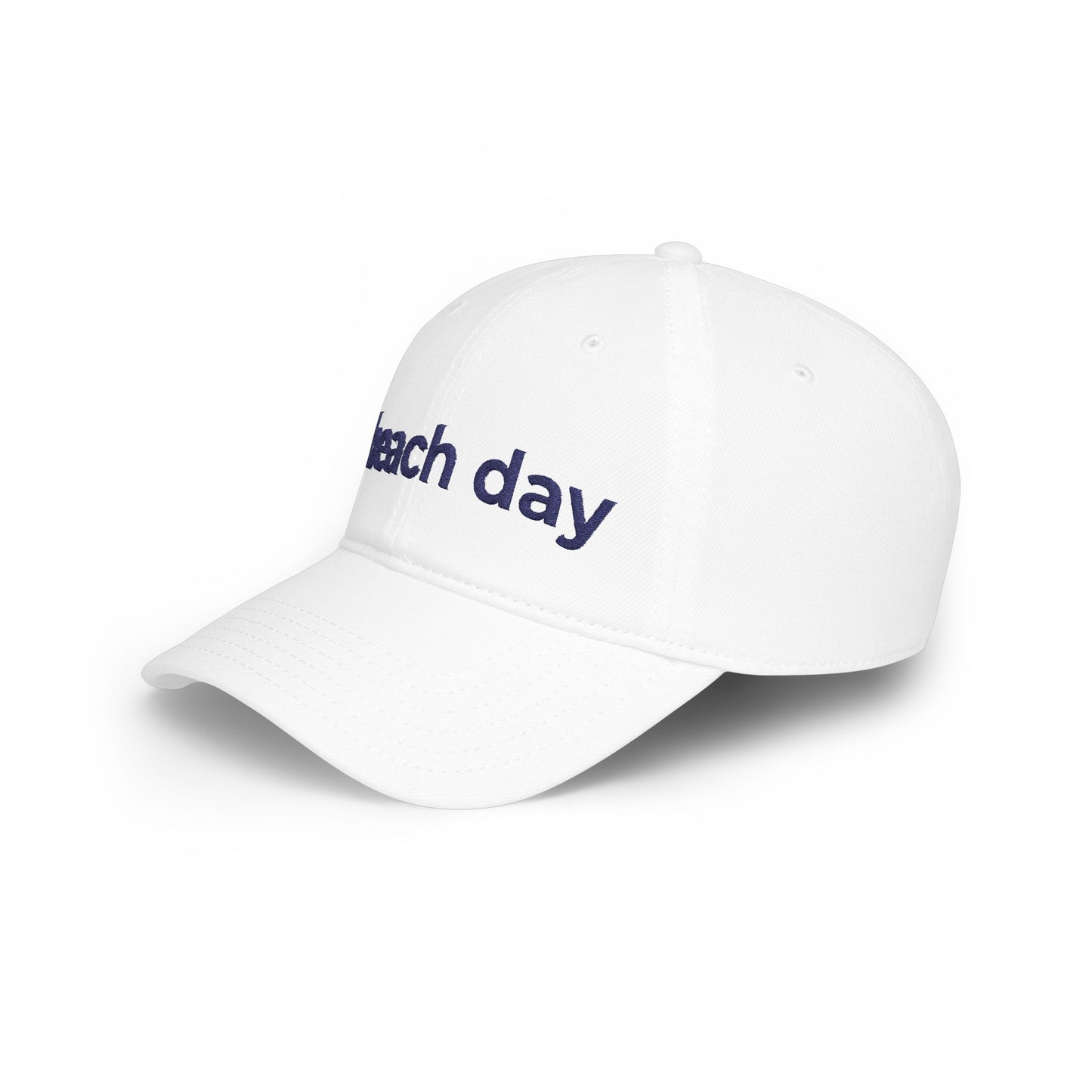Beach Day Embroidered Baseball Cap — Casual Sun Hat for Summer, Beach Trips & Vacation